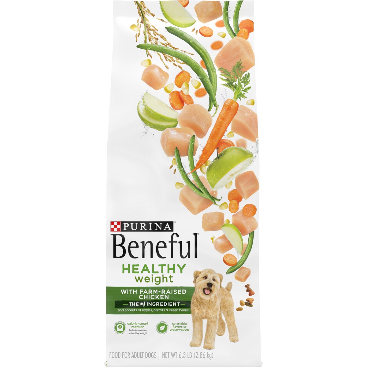 slide 5 of 9, Purina Beneful Healthy Weight Dry Dog Food, Healthy Weight With Farm-Raised Chicken - 6.3 lb. Bag, 6.3 lb