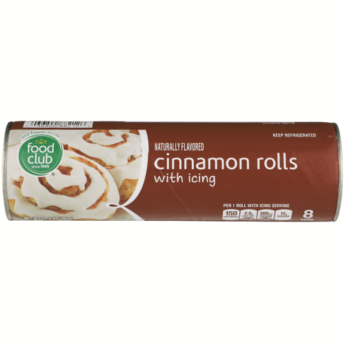 slide 1 of 1, Food Club Cinnamon Rolls, 12.4 oz