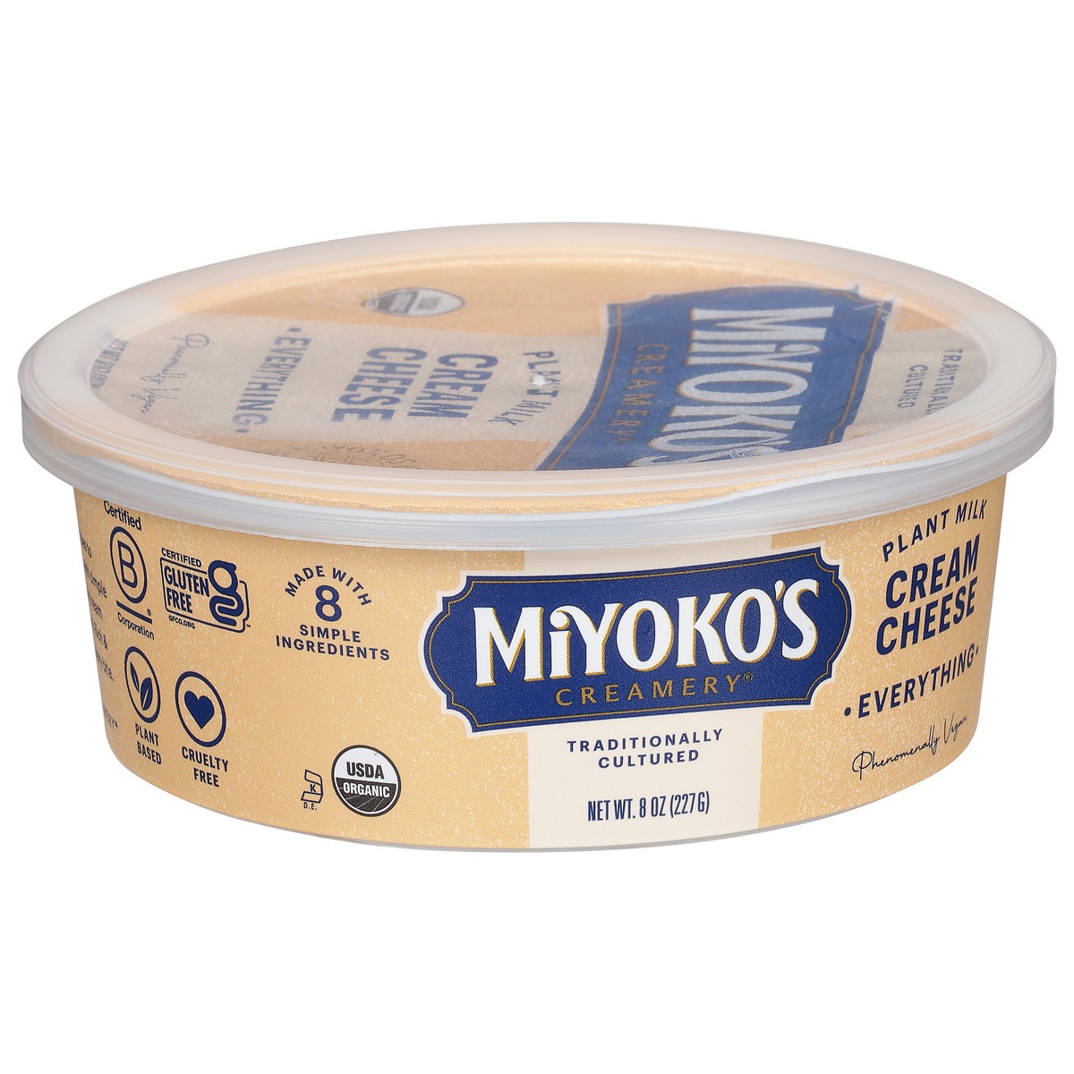slide 3 of 9, Miyoko's Creamery Everything Plant Milk Everything Cream Cheese - 8 oz, 8 oz
