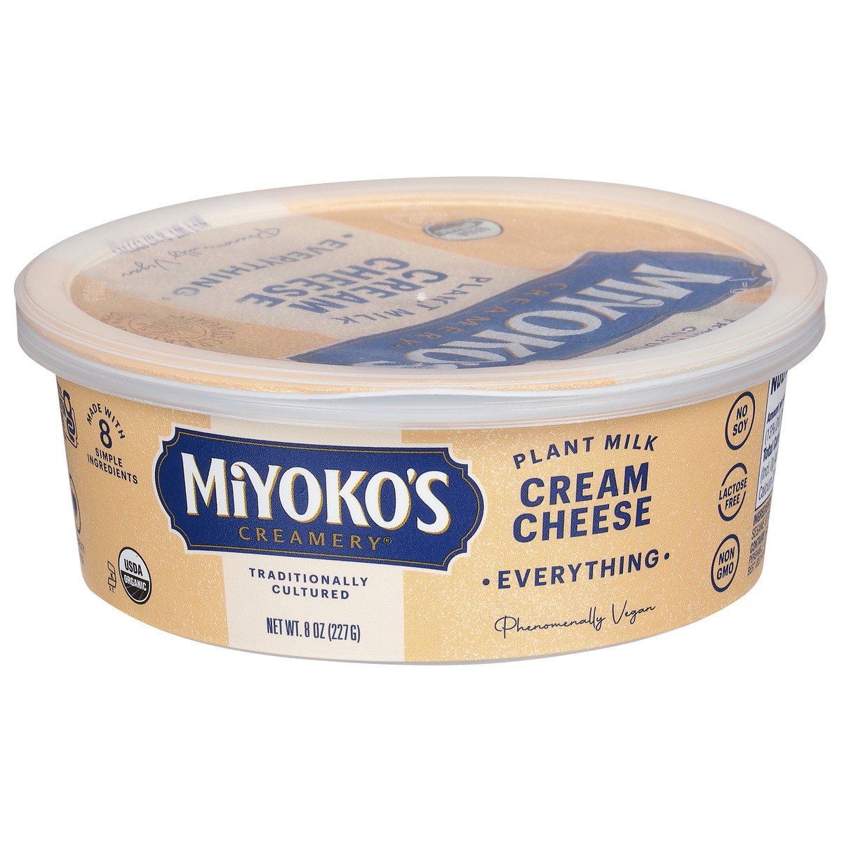 slide 5 of 9, Miyoko's Creamery Everything Plant Milk Everything Cream Cheese - 8 oz, 8 oz