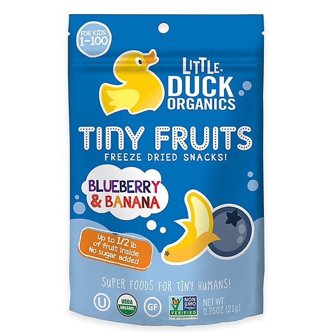 slide 1 of 1, Little Duck Organics Fruit Freeze Dried Blueberry Banana Organic, 0.75 oz