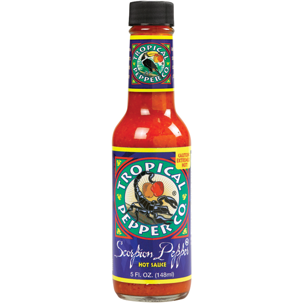 slide 1 of 1, Tropical Pep Hot Sauce Scorpion Pepper, 5 fl oz