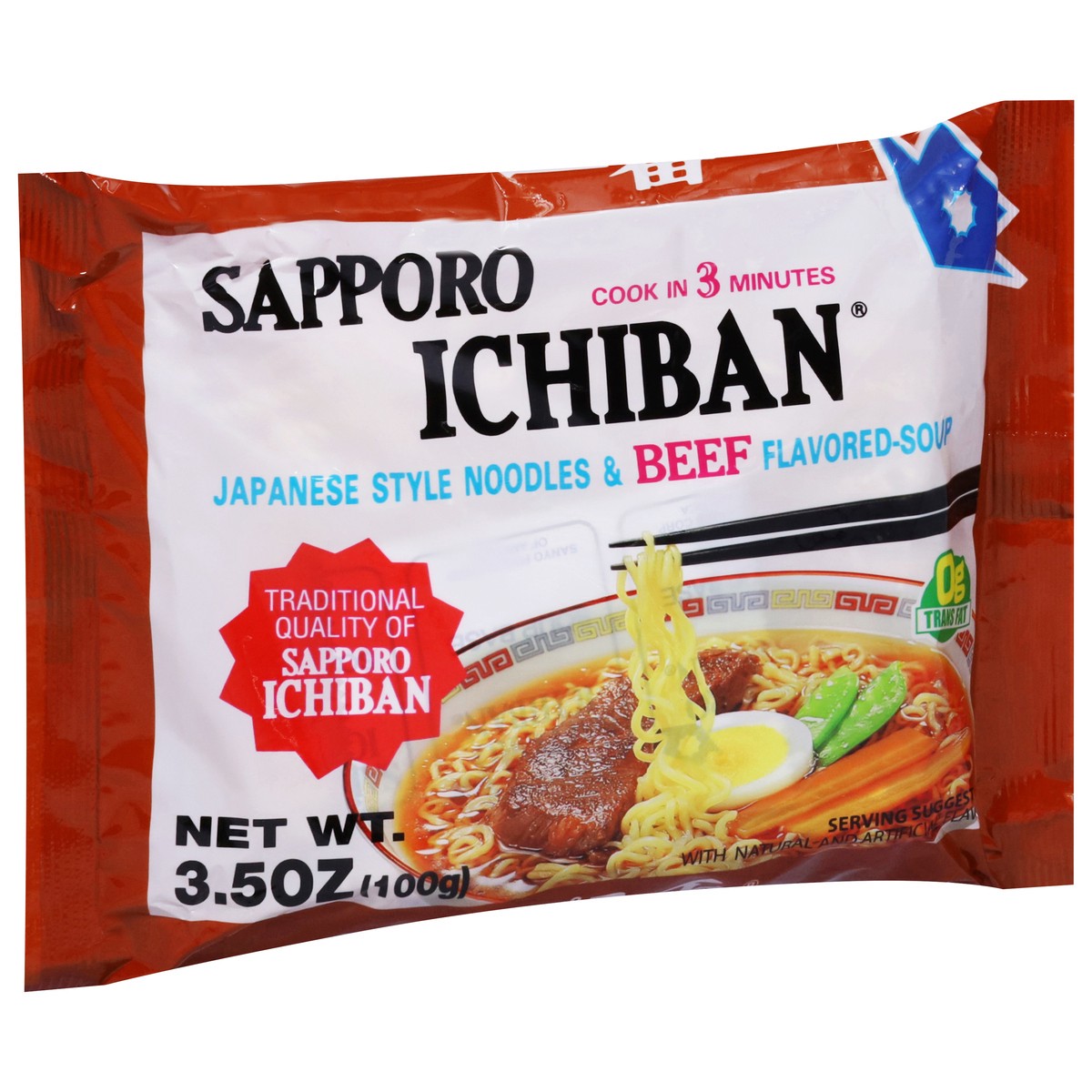 slide 10 of 14, Sapporo Ichiban Japanese Style Beef Flavored Noodles & Soup 3.5 oz, 3.5 oz