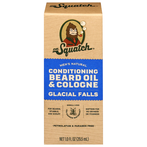 slide 1 of 1, Dr Squatch Oil Beard Glacial Falls, 1 fl oz