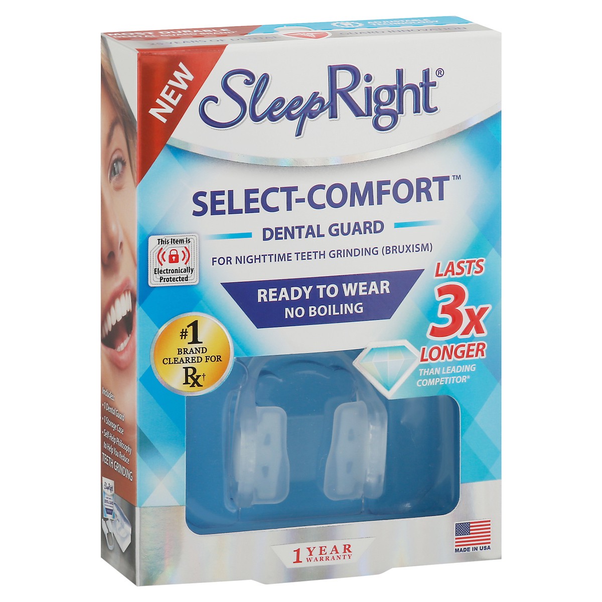 slide 6 of 9, SleepRight Select-Comfort Dental Guard 1 Each, 1 ct