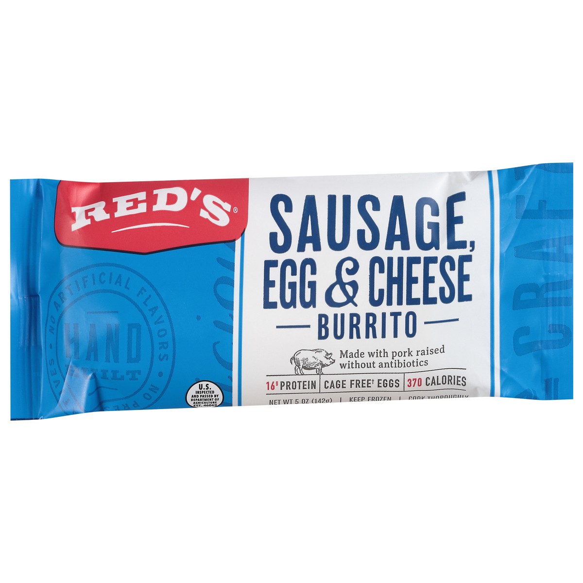 slide 7 of 9, Red's, Sausage, Egg & Cheese Breakfast Burrito, 5 oz, 5 oz