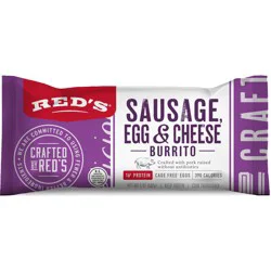 Red's, Sausage, Egg & Cheese Breakfast Burrito, 5 oz