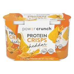 Power Crunch Cheddar Flavored Protein Crisps 2 - 2 oz Cans