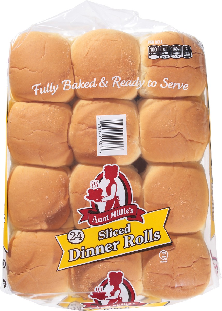 slide 5 of 9, Aunt Millie's Sliced Dinner Rolls 24 ea, 24 ct