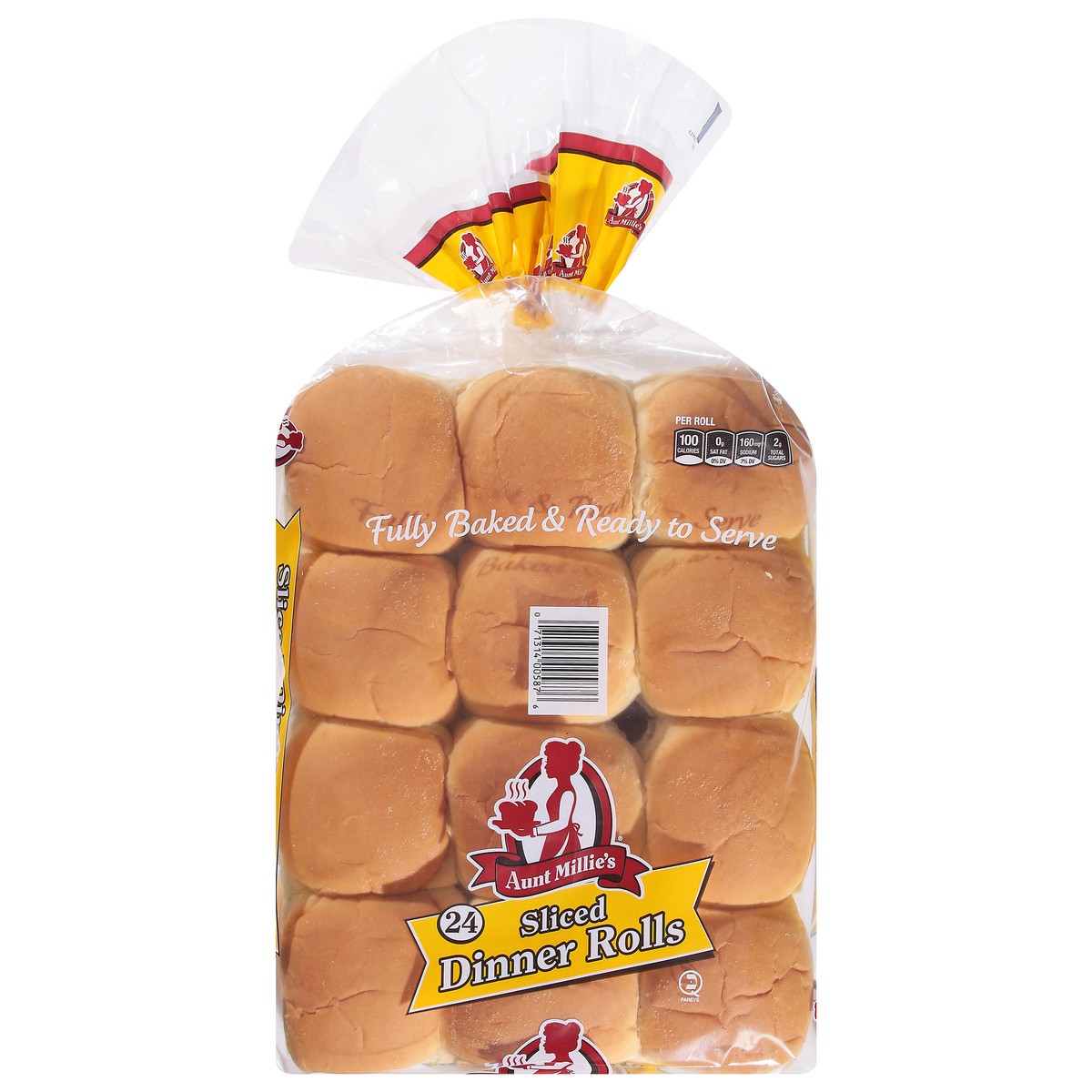 slide 1 of 9, Aunt Millie's Sliced Dinner Rolls 24 ea, 24 ct