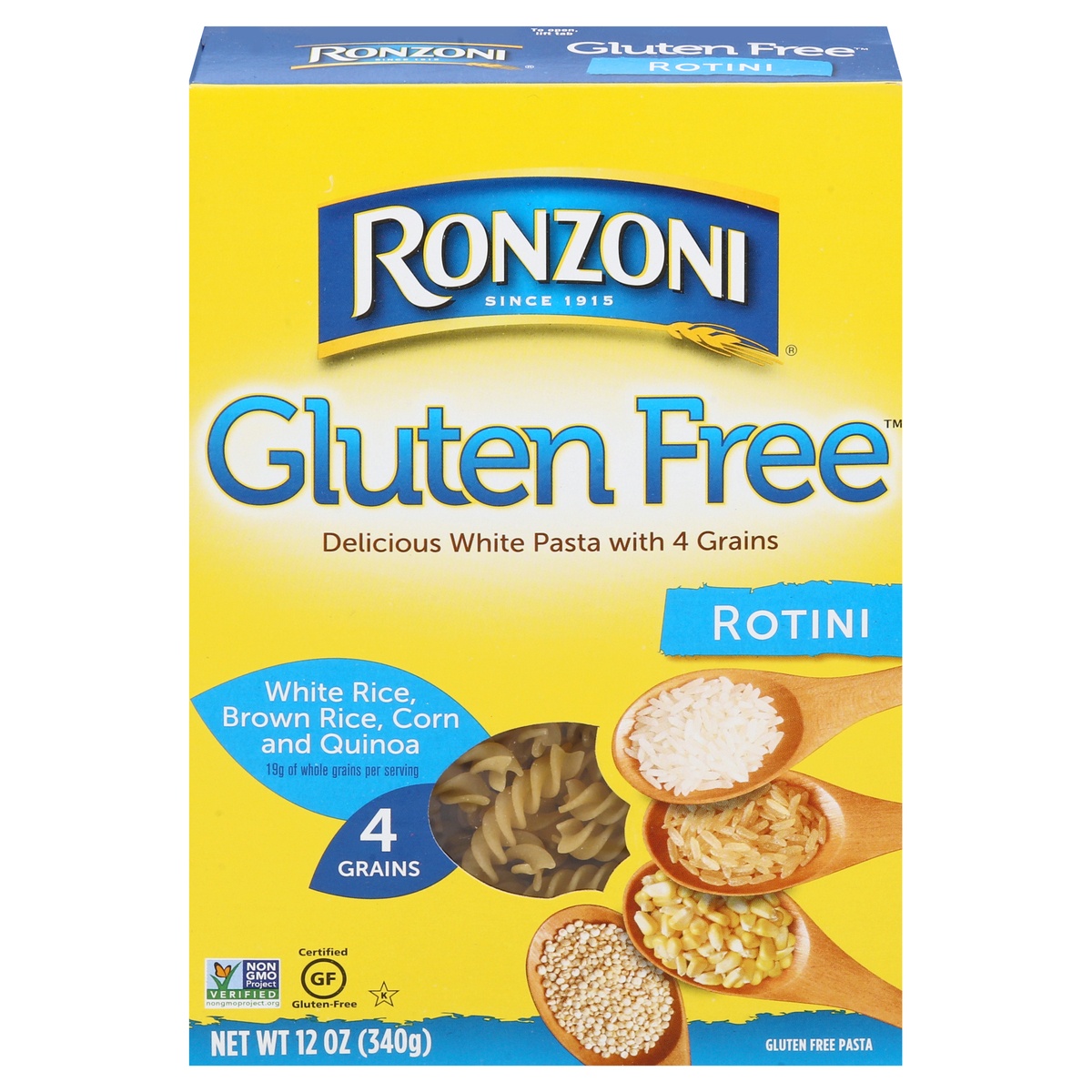 slide 1 of 8, Ronzoni Gluten Free Rotini Pasta, 12 oz
