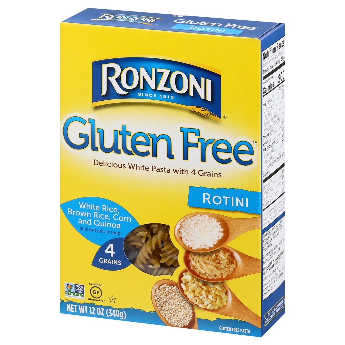 slide 5 of 8, Ronzoni Gluten Free Rotini Pasta, 12 oz