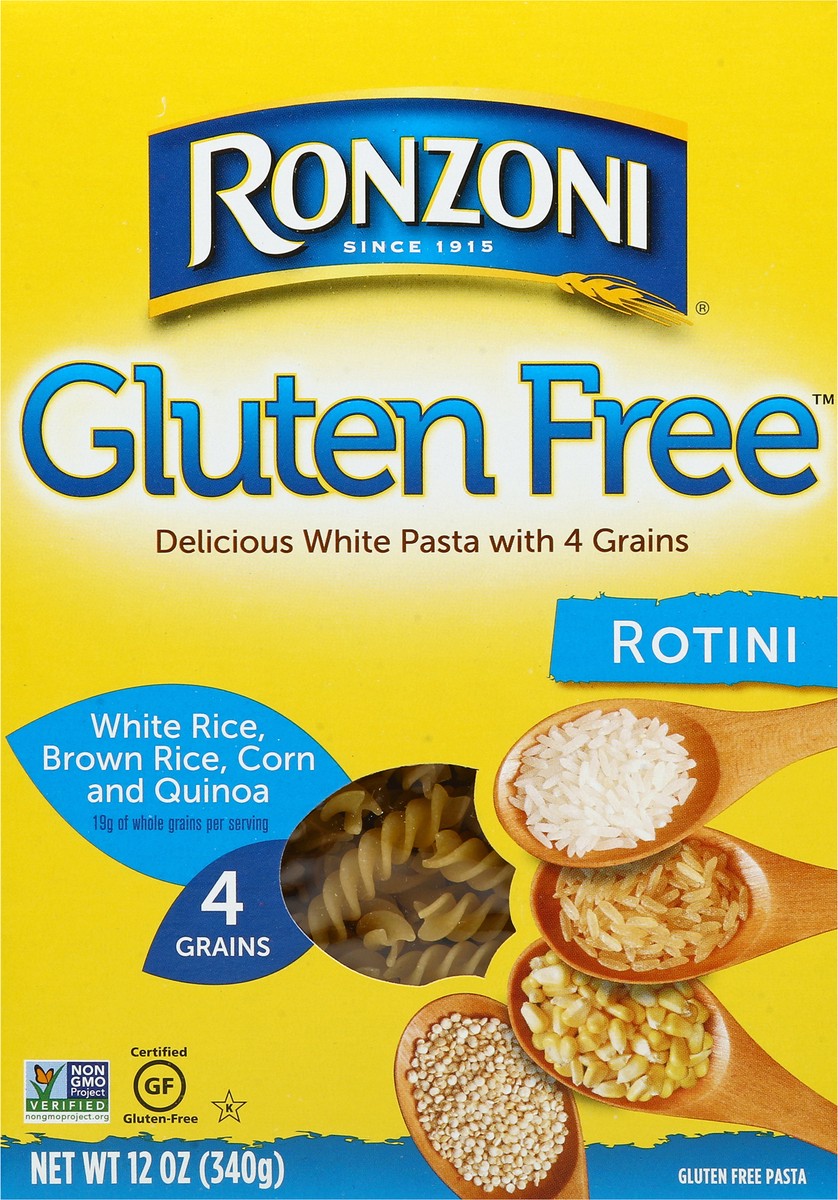 slide 4 of 8, Ronzoni Gluten Free Rotini Pasta, 12 oz