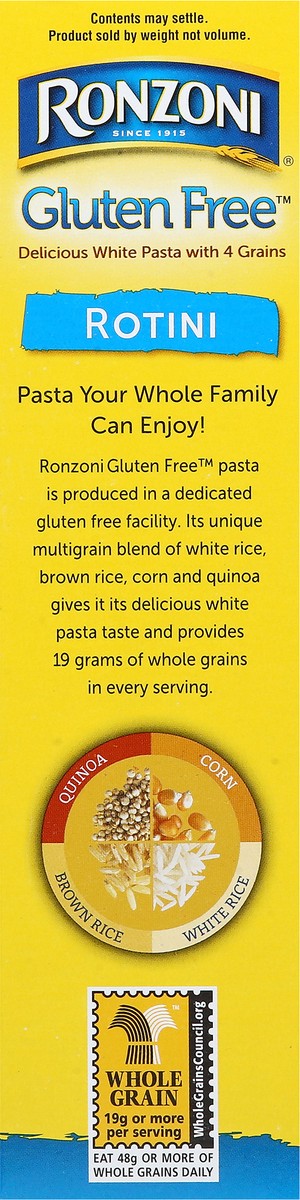 slide 2 of 8, Ronzoni Gluten Free Rotini Pasta, 12 oz