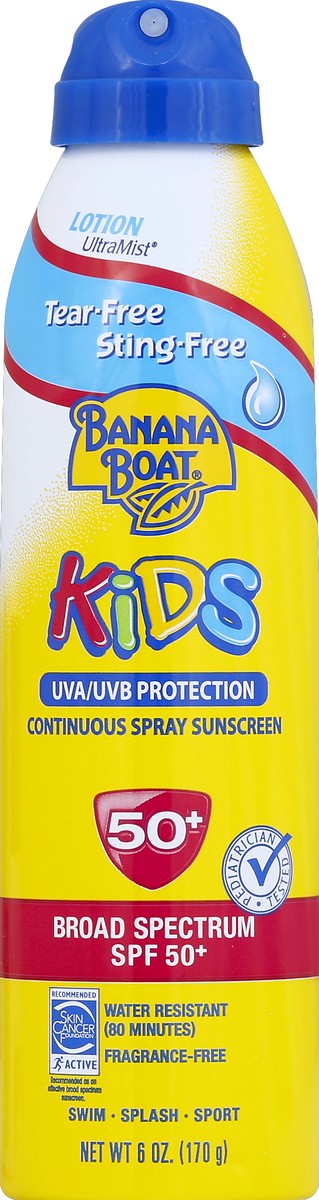 slide 2 of 2, Banana Boat Kids Tear Free Continuous Spray Suncreen - SPF 50, 6 fl oz