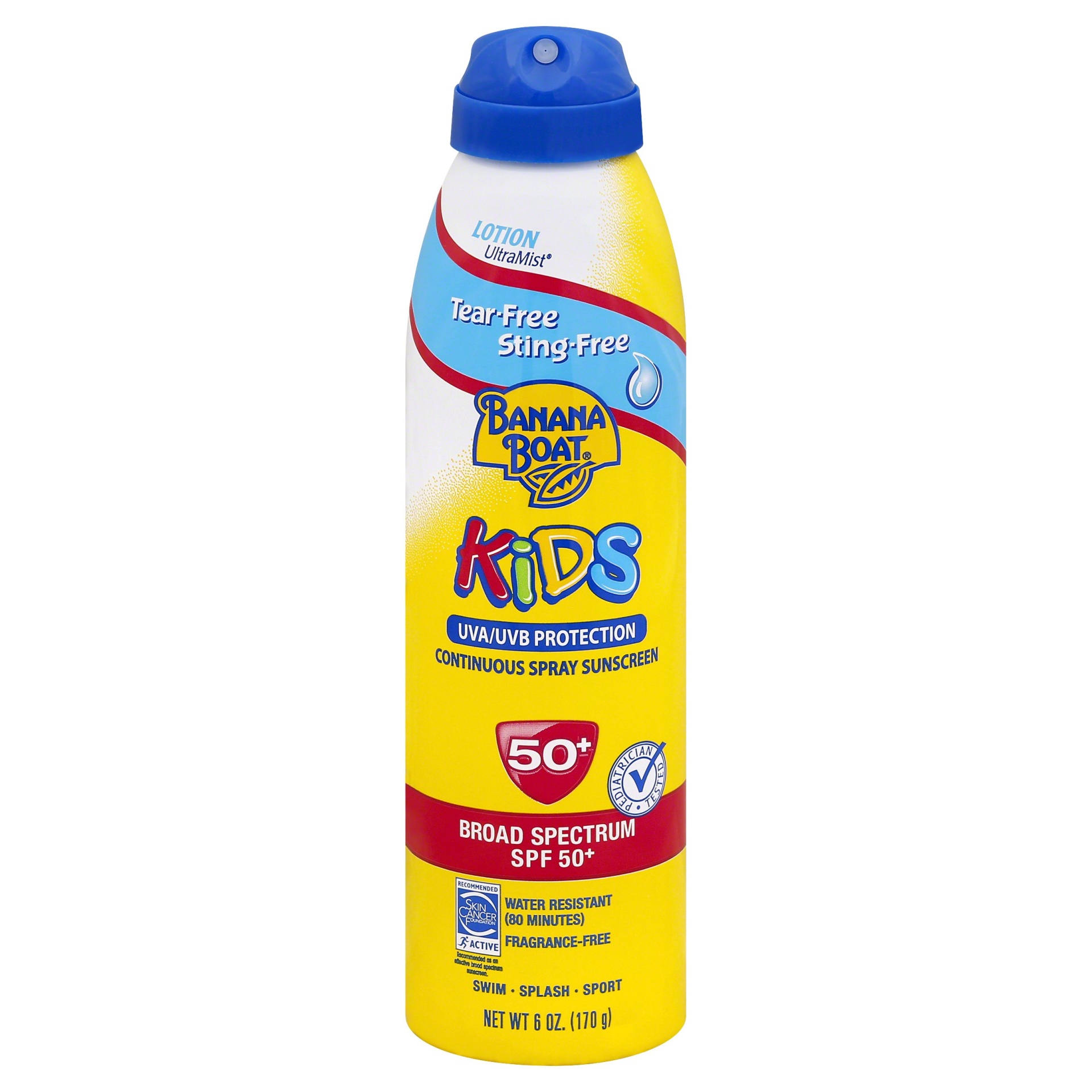 slide 1 of 2, Banana Boat Kids Tear Free Continuous Spray Suncreen - SPF 50, 6 fl oz