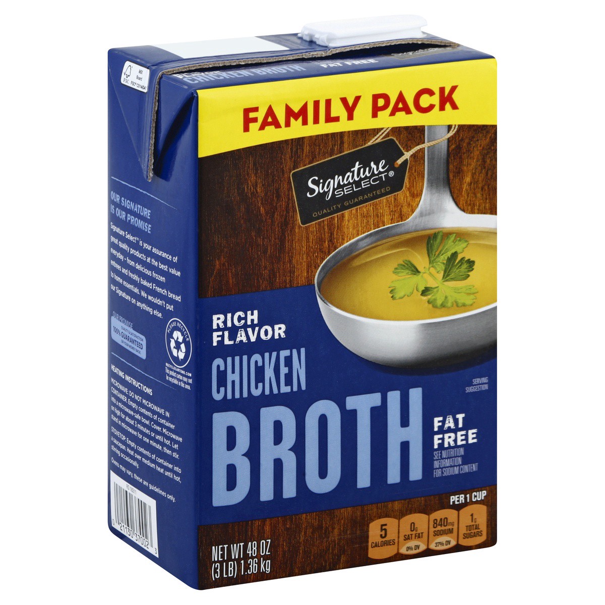 slide 1 of 7, Signature Select Broth 48 oz, 48 oz