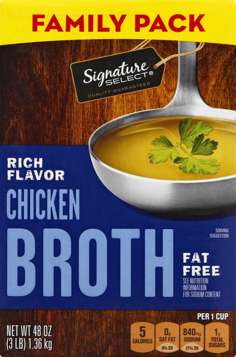 slide 4 of 7, Signature Select Broth 48 oz, 48 oz