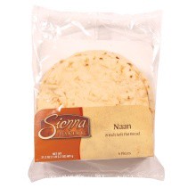 slide 1 of 1, Sienna Bakery Naan Flat Bread, 6 ct; 8 in