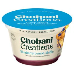Chobani Creations Greek Blueberry Lemon Muffin Yogurt 5.3 oz