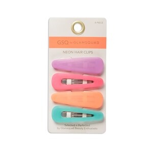 slide 1 of 1, Gsq By Glamsquad Neon Snap Clips, 2Ct, 2 ct