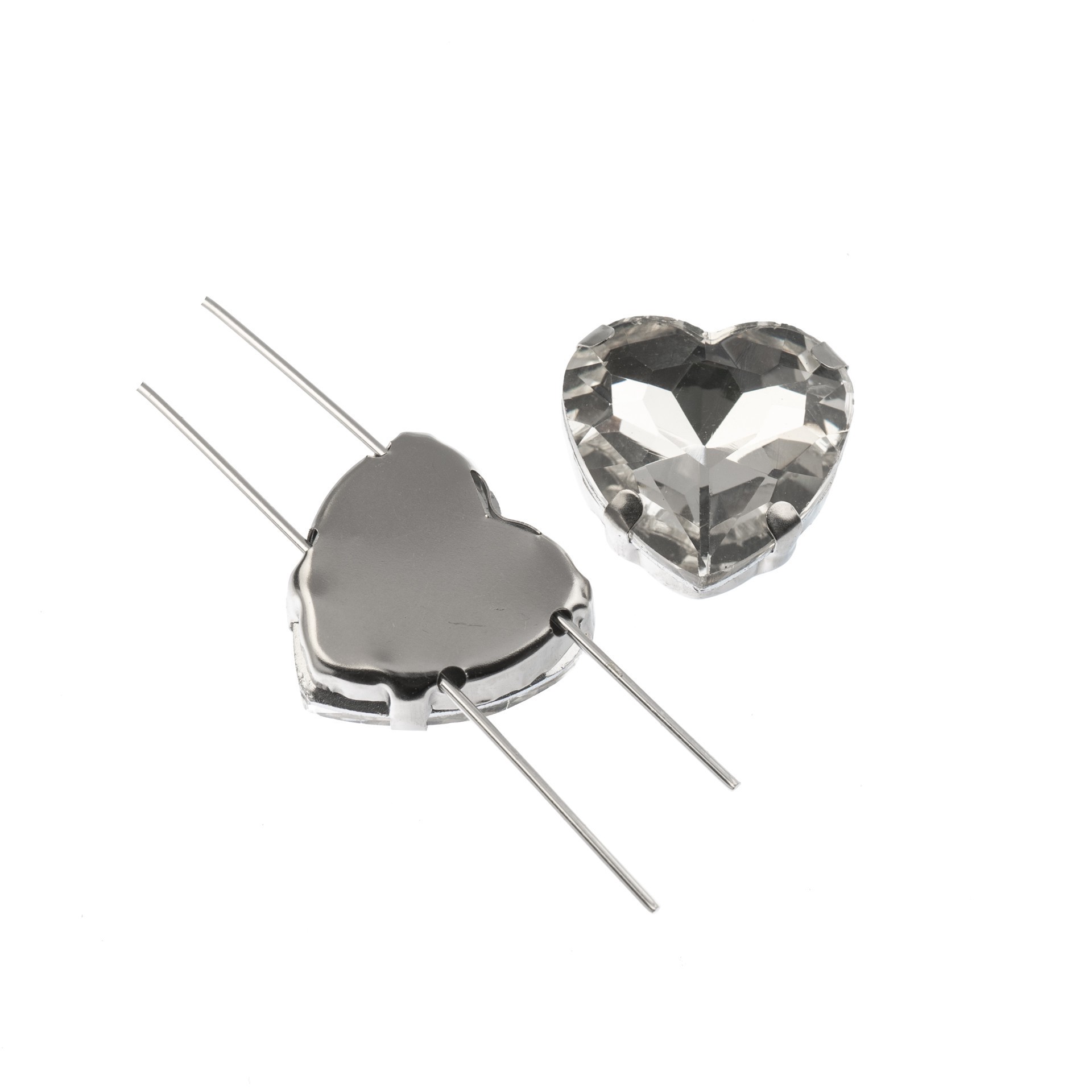 slide 3 of 3, John Bead Crystal Lane 18mm Crystal Heart Sew-On Rhinestones, 4ct., 18mm