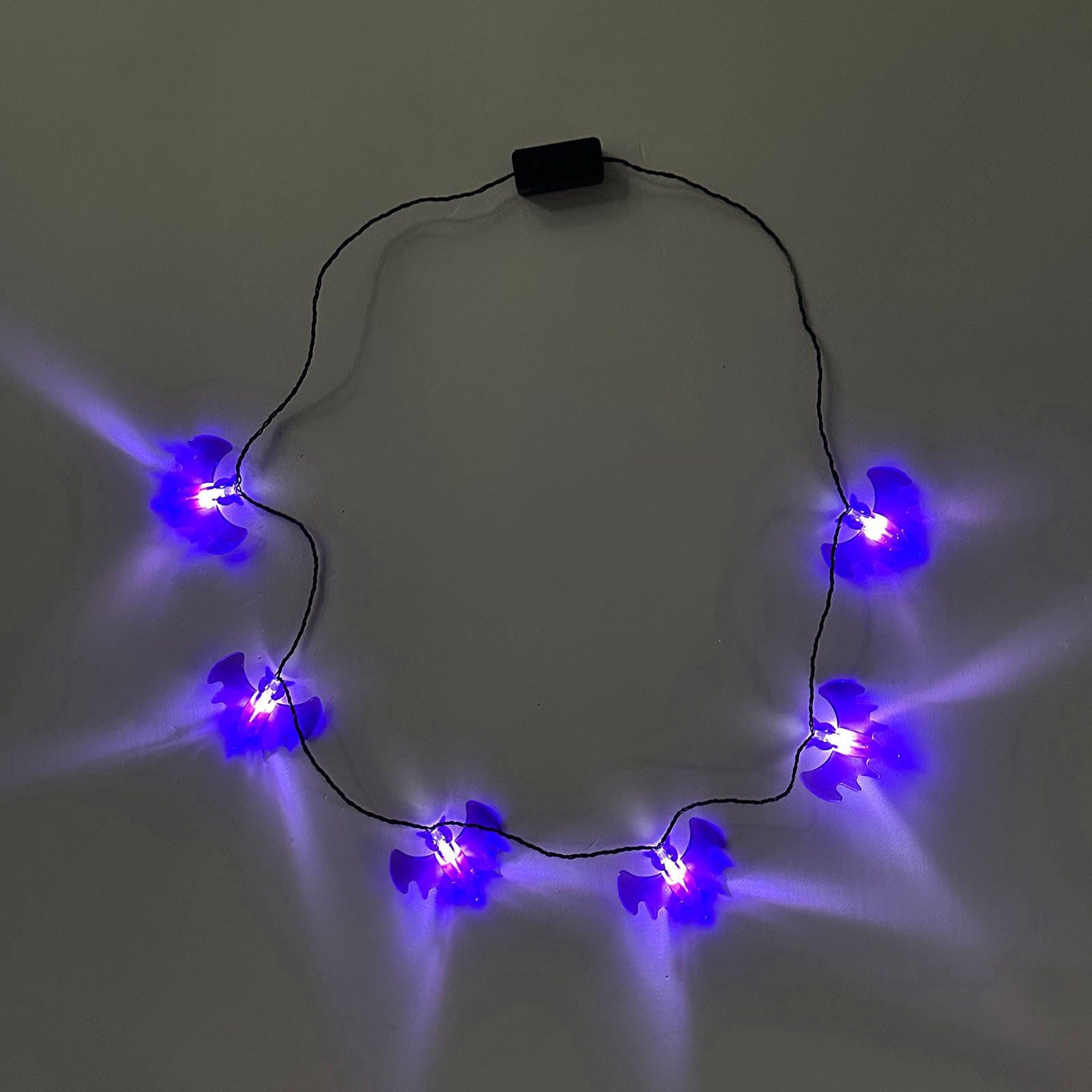 slide 4 of 4, Purple Bats Light-Up Necklace By Celebrate It, 1 ct