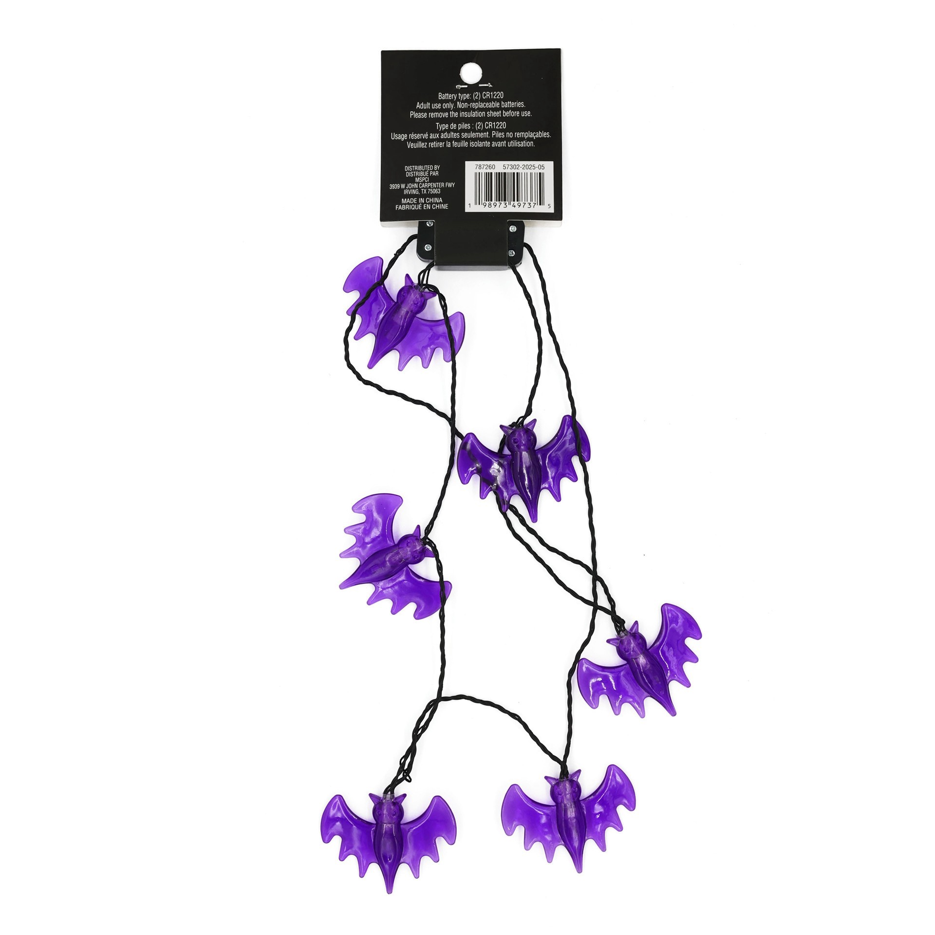 slide 3 of 4, Purple Bats Light-Up Necklace By Celebrate It, 1 ct