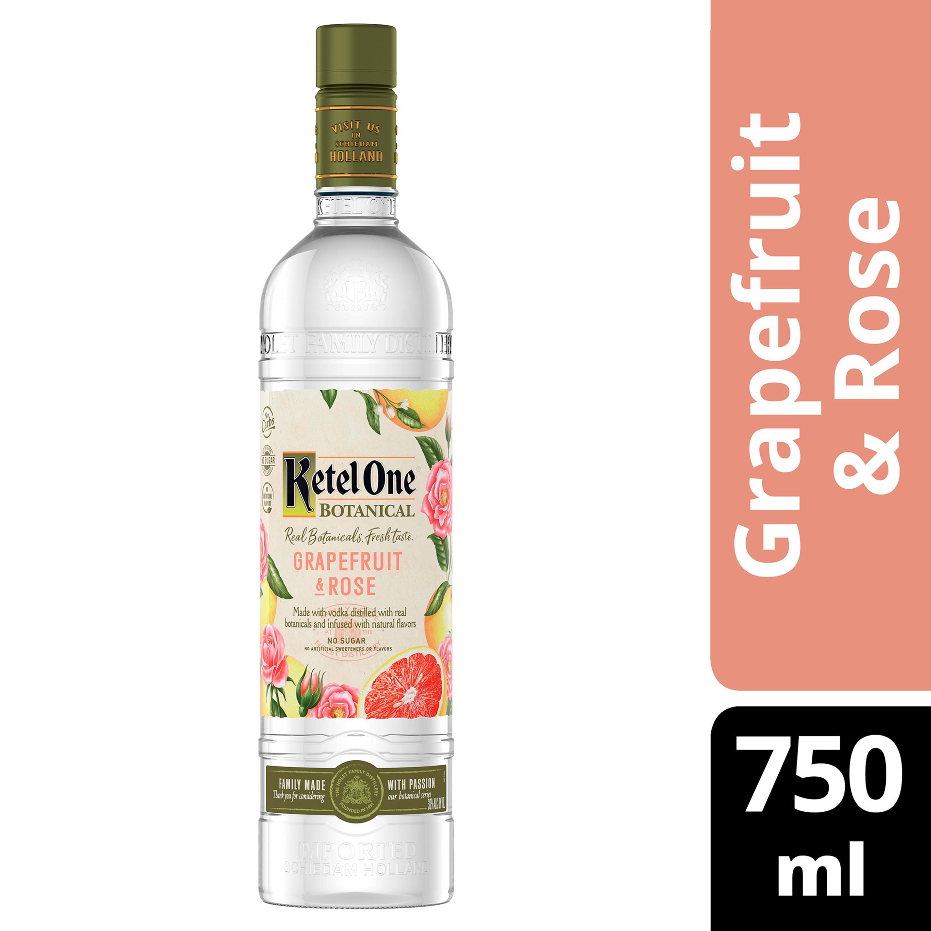 slide 5 of 5, Ketel One Grapefruit & Rose Vodka, 750 ml