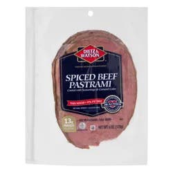 Dietz & Watson Pastrami, Spiced Beef, Thin Sliced