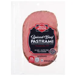 Dietz & Watson Pastrami, Spiced Beef, Thin Sliced