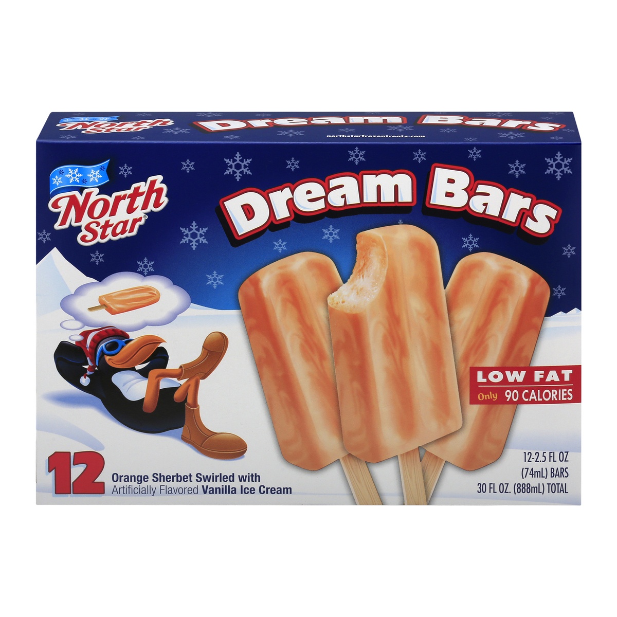 slide 1 of 1, North Star Dream Bar Ice Cream, 12 ct
