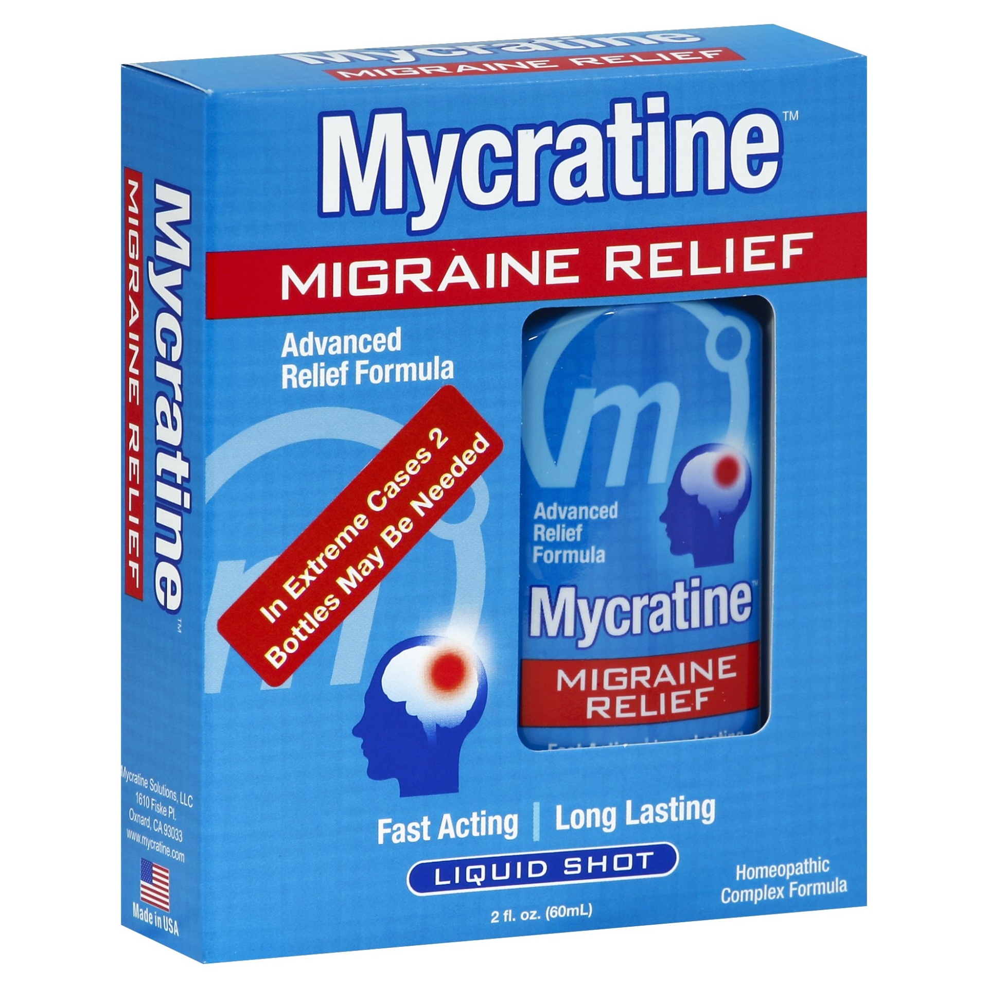 slide 1 of 1, Mycratine Migraine Relief 2 oz, 2 fl oz