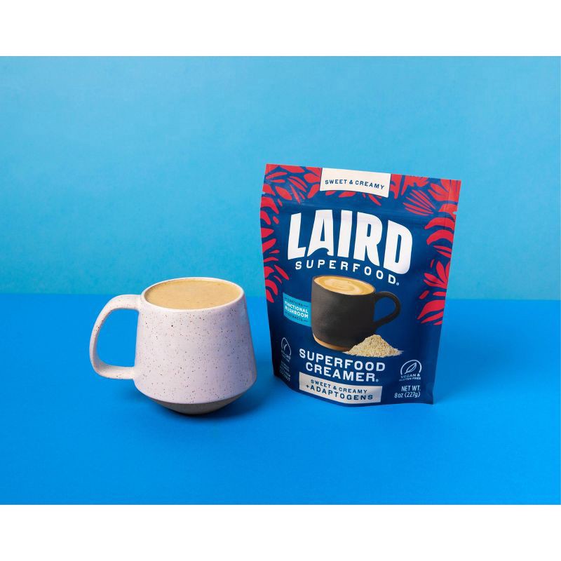 slide 2 of 6, Laird Superfood Original Creamer with Functional Mushrooms - 8 oz, 8 oz