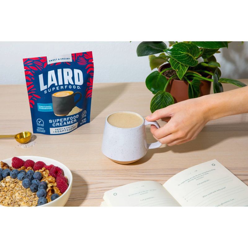 slide 3 of 6, Laird Superfood Original Creamer with Functional Mushrooms - 8 oz, 8 oz