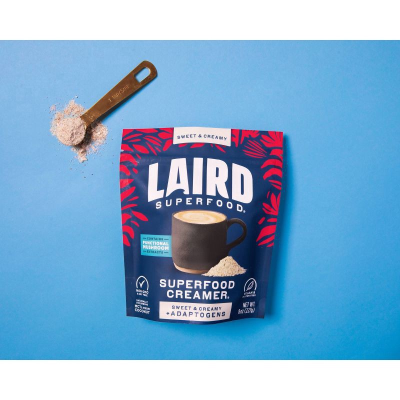 slide 5 of 6, Laird Superfood Original Creamer with Functional Mushrooms - 8 oz, 8 oz