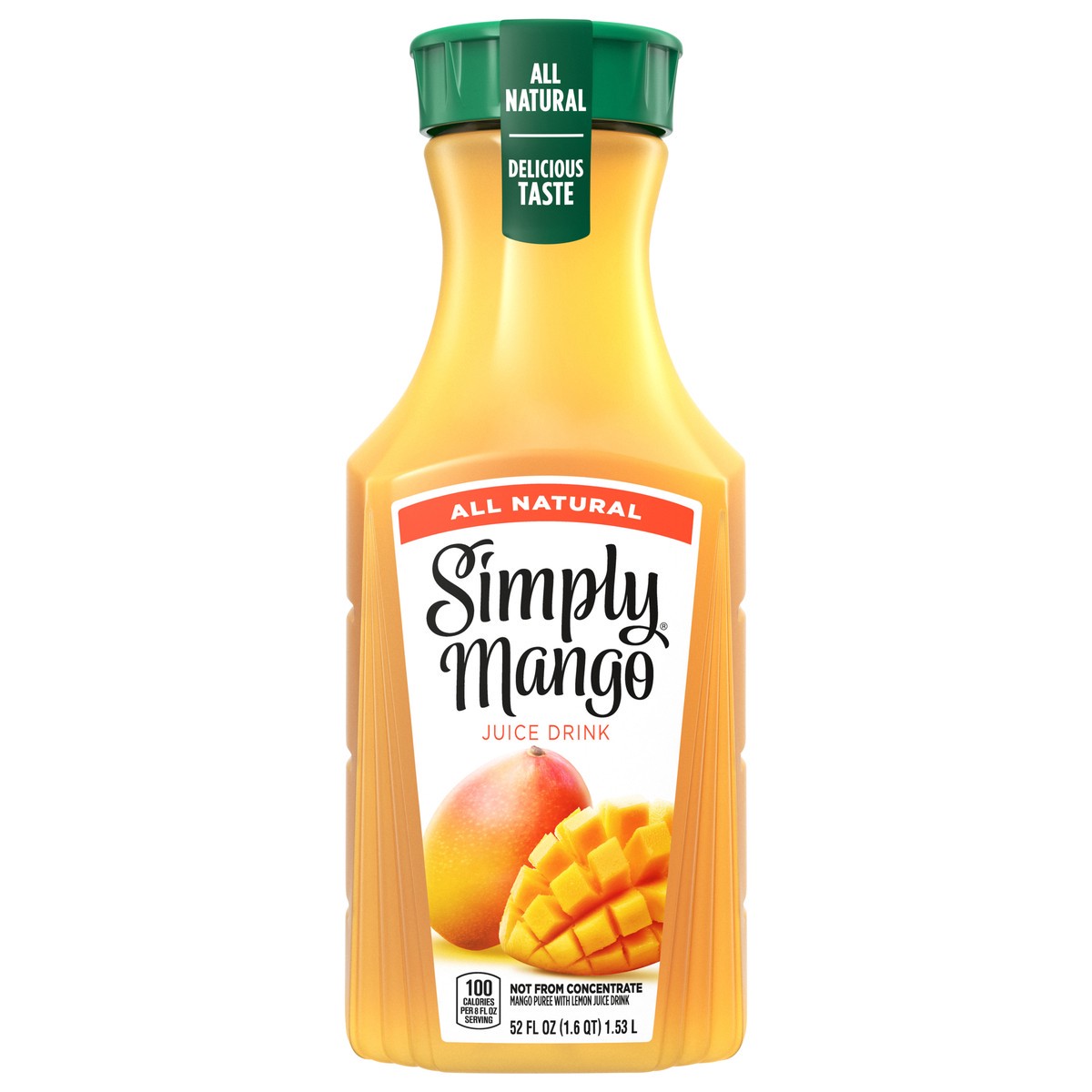slide 1 of 13, Simply All Natural Juice Drink Mango, 52 fl oz