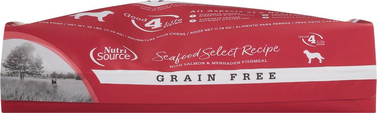 slide 5 of 14, NutriSource Grain Free For All Life Stages Seafood Select Recipe Dog Food 26 lb, 26 lb