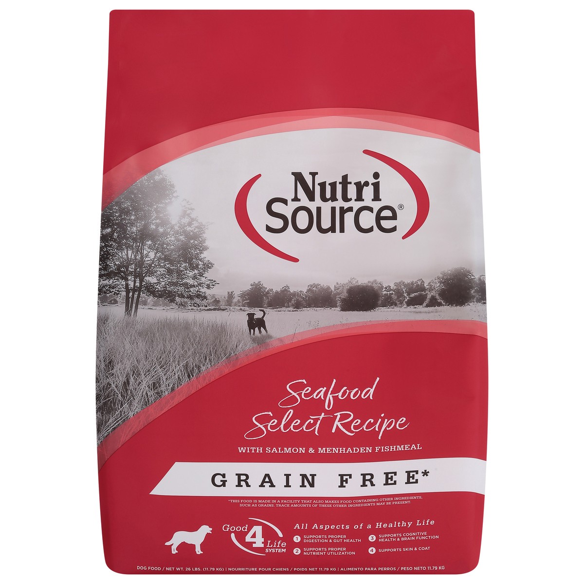 slide 10 of 14, NutriSource Grain Free For All Life Stages Seafood Select Recipe Dog Food 26 lb, 26 lb