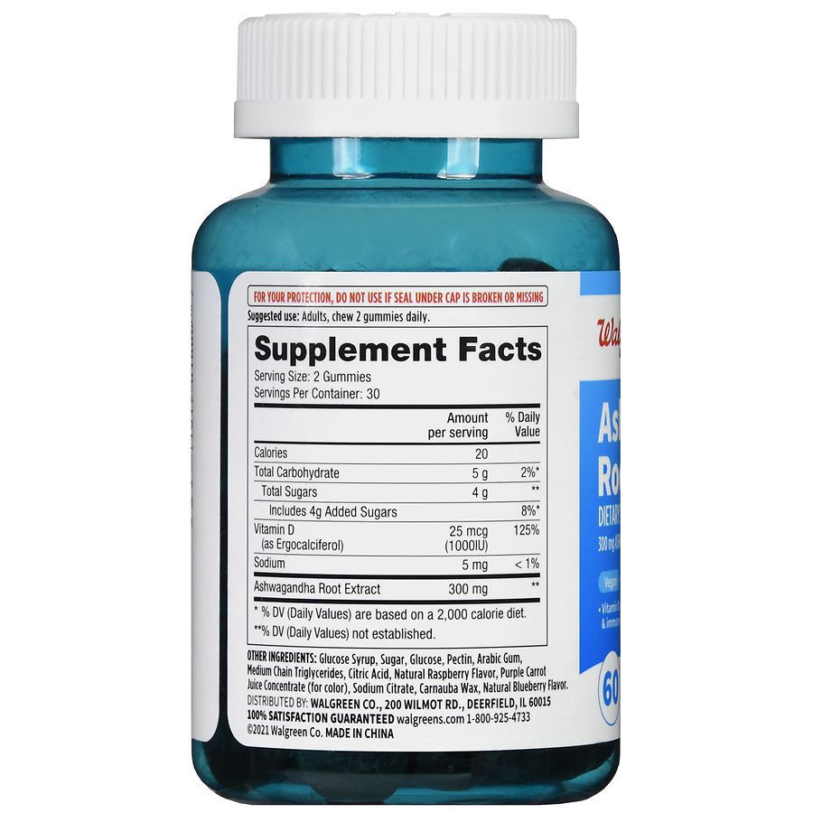slide 5 of 5, Walgreens Ashwagandha Root Gummies, 60 ct