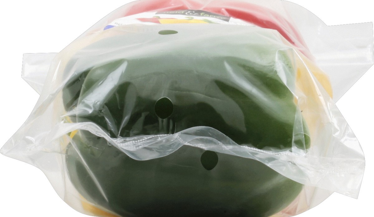 slide 2 of 5, Field & Farm Bell Peppers 3 ea, 3 ct