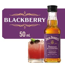 Jack Daniel''s Tennessee Blackberry Whiskey Specialty, 50 mL PET Bottle, 70 Proof