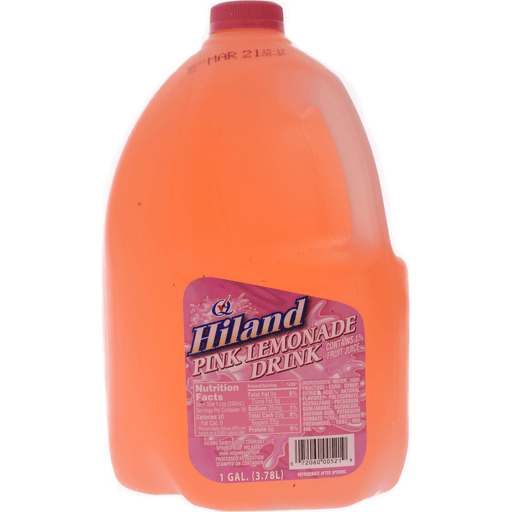 slide 1 of 1, Hiland Dairy Pink Lemonade , 1 gal