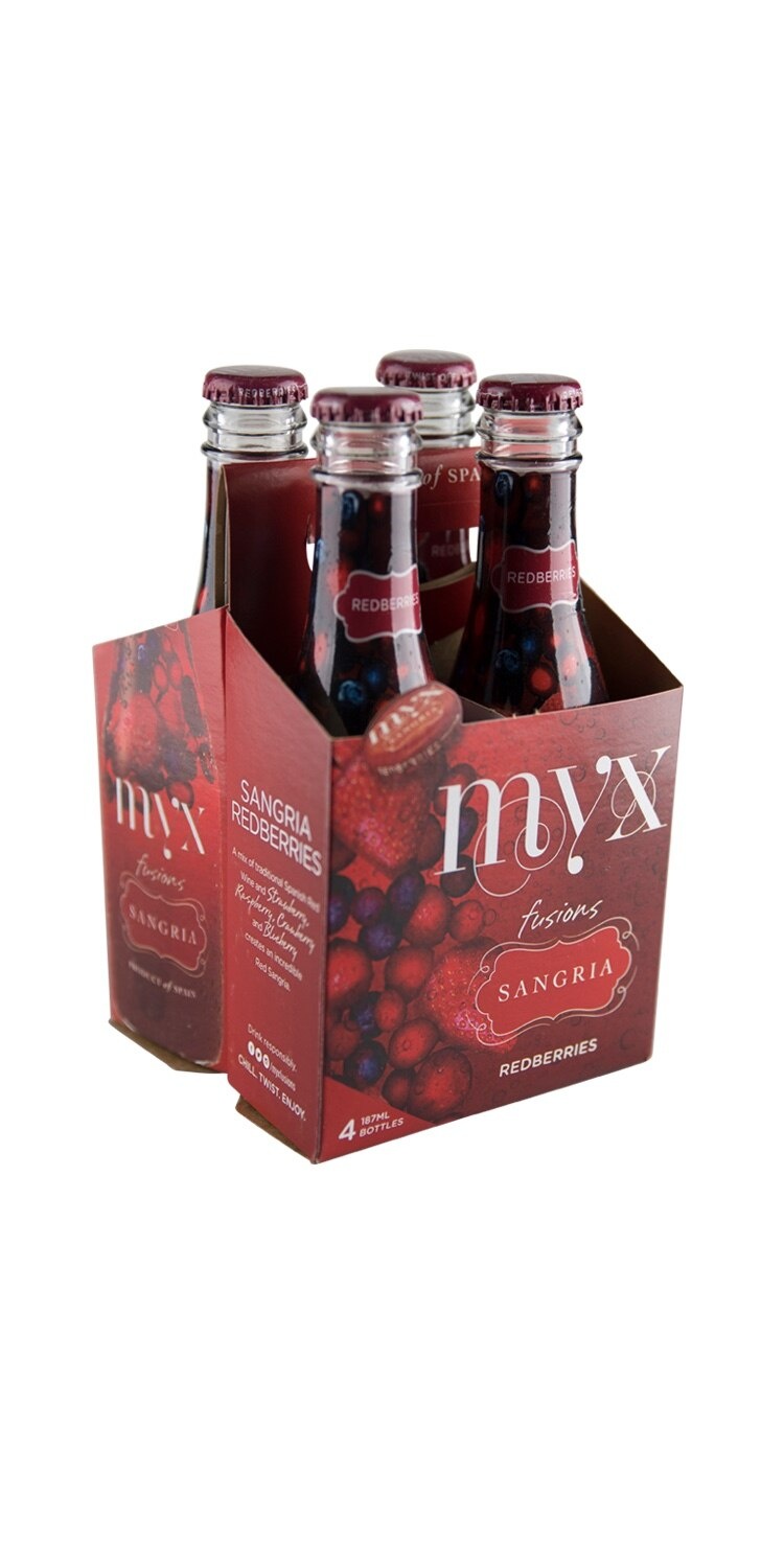 slide 1 of 1, MYX Fusions Redberry Sangria, 187 ml