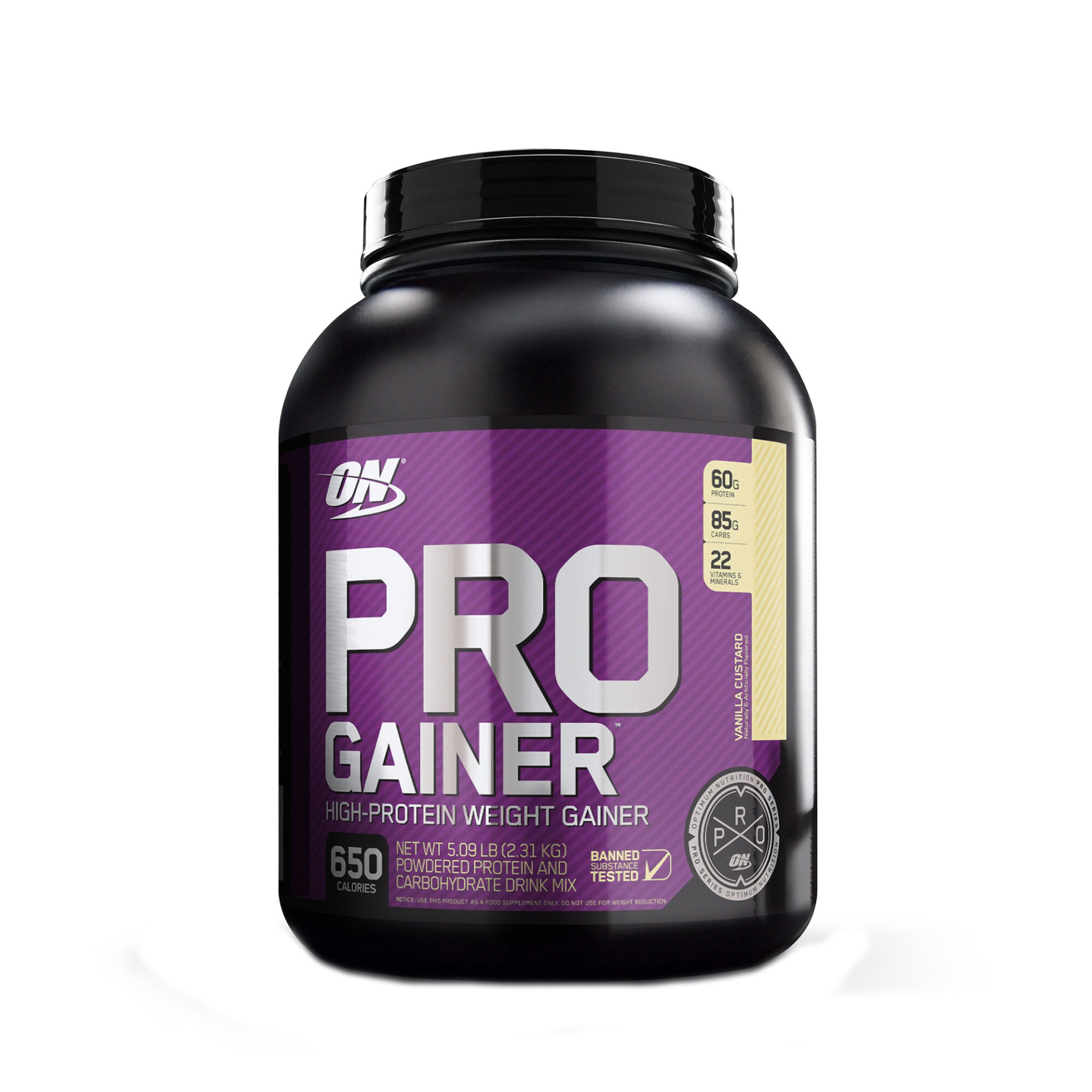 slide 1 of 1, Optimum Nutrition PRO Gainer - Vanilla Custard, 5 lb