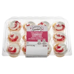 FRESH FROM MEIJER Meijer Mini Strawberry Shortcake Cupcakes /