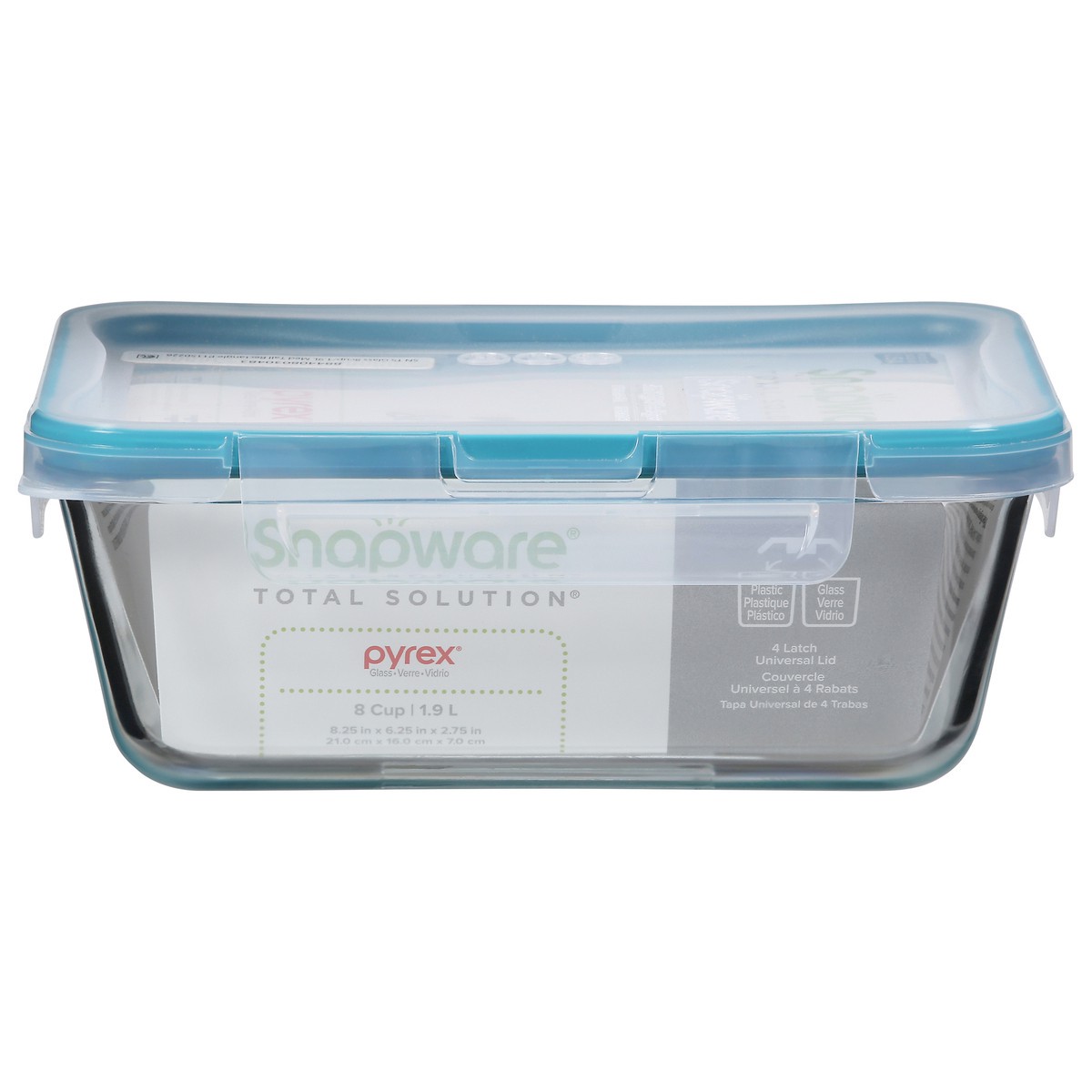 slide 1 of 12, Snapware Glass 8 Cup Container 1 ea, 1 ct