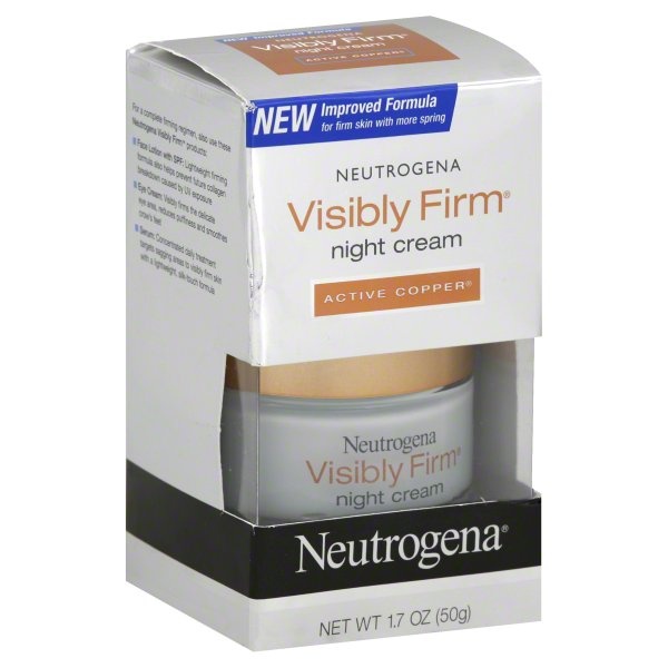 slide 1 of 1, Neutrogena Visibly Firm Night Cream, 1.7 oz