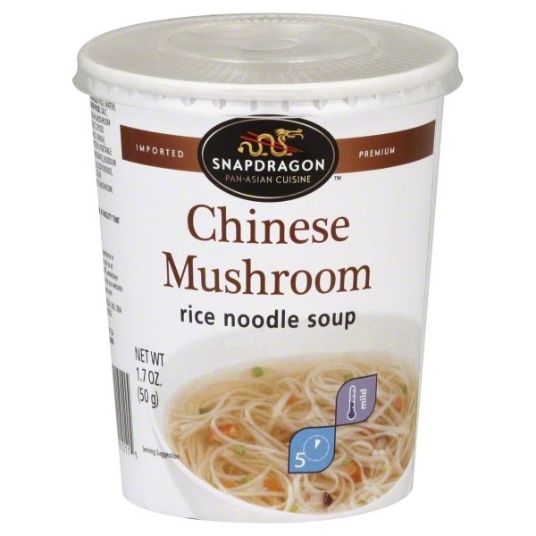 slide 1 of 1, Snapdragon Rice Noodle Soup, Chinese Mushroom, Mild, 1.7 oz