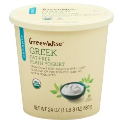 GreenWise Organic Greek Fat-Free Plain Yogurt